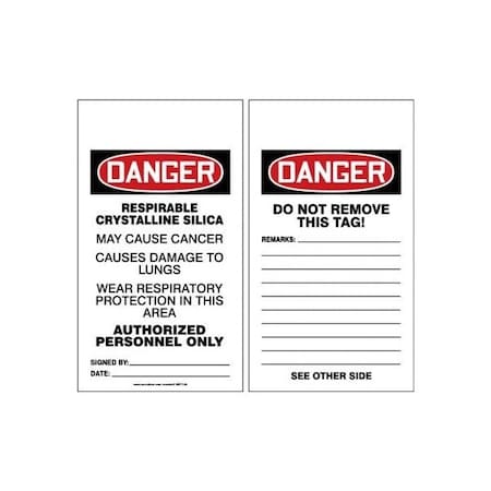 Accuform HS-Laminate, 3-1/4 in Width, 0.1 in Height, , 5 PK MDT130PTM